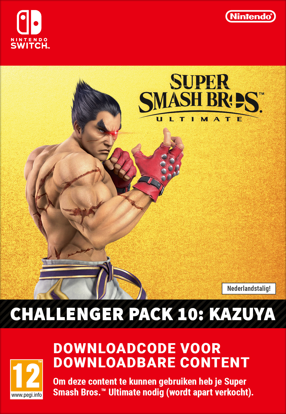Nintendo AOC Super Smash Bros. Ultimate Challenger Pack 10 Kazuya from TEKKEN DLC (extra content) Nintendo Switch