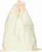 Sac de rangement/sac à linge en toile de coton sans marque avec cordon de fermeture - 49 x 75 cm - 38 litres - couleur naturel