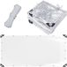 Merkloos / Sans marque Transparant PVC Dekzeil - Scheurvast, Waterdicht, Winddicht en Warmte-isolerend - Voor Paviljoens, Carports, Balkons en Serres - 200x300 cm