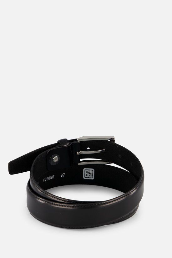 Ziengs Riem Zwart Leer Maat 9