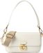Coccinelle Leren schoudertas handtas C-Me Handbag Grained Leather Pearl crème