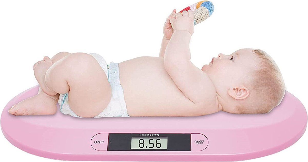 K:A Baby Weegschaal - Digitaal - Multifunctioneel - Roze