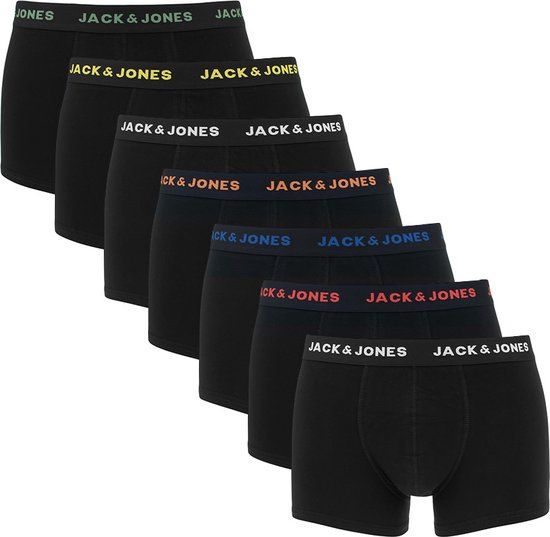 JACK&JONES PLUS JACBASIC TRUNKS 7 PACK NOOS - Men's Boxers - EU 2XL - Black