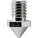 Micro-Swiss buse d'imprimante 3D Convient pour : FlashForge Guider 3, FlashForge Guider 3 Plus 0,3 mm laitonné résistant à l'usure buse M2610-03