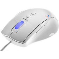 Qpad OM-75 PRO - Muis - optisch - 7 knoppen - met bekabeling - USB - wit
