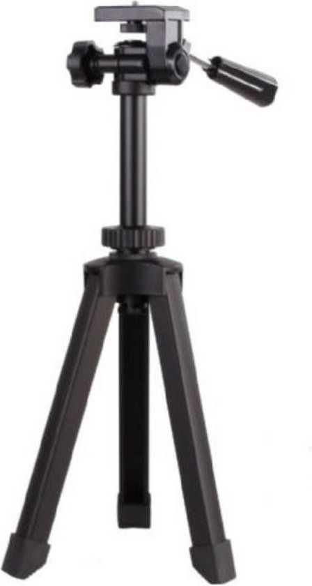 Konus Tafelstatief - Metaal - Zwart - 20-35 cm - Met Tas & Spikes