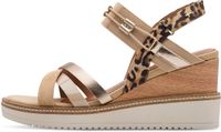 Tamaris - Femme - Sandales à plateforme - Beige - Taille 40