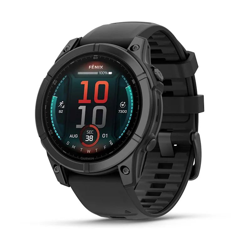 Garmin fēnix E 47mm AMOLED Multisport Smartwatch - Donkergrijs/Zwart