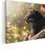 Artaza Canvas Schilderij Zwarte Panter 100x80cm - Canvas Print