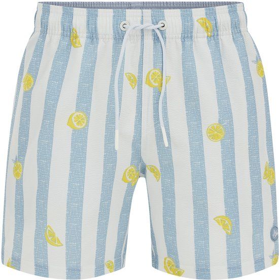 WE Fashion Heren regular fit zwembroek met print