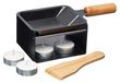 Merkloos Raclette grill - Mini - Voor 2 personen - Metalen rek en antiaanbakpan