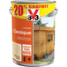 V33 Lasure Classique Solvantée V33 Incolore Satin 5l + 20%