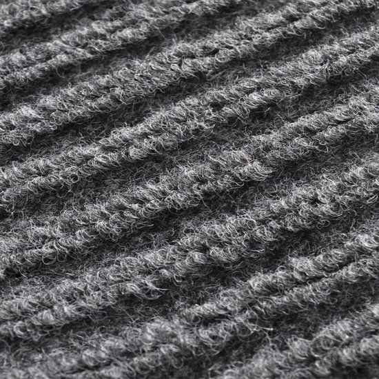 vidaXL Deurmat PVC Zwart 90x150 cm