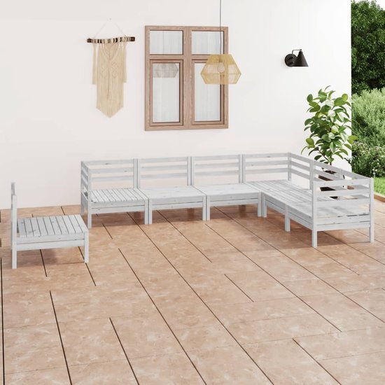 The Living Store Tuinset Pallet - 63.5 x 63.5 x 62.5 cm - Grenenhout