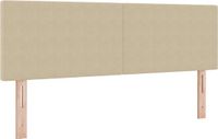 vidaXL Hoofdbord Lichtgroen Grijs 160 cm Corduroy Stof
