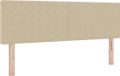 vidaXL Hoofdbord Lichtgroen Grijs 160 cm Corduroy Stof