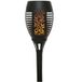 Decoris Halloween horror decoratie solar LED tuinfakkel zwart 49 cm