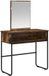 vidaXL Kaptafel met plank Gerookt eiken 81 x 40 x 131 cm Bewerkt hout