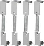 Proplus Plaque d'immatriculation clips - 4x pièces - métal - fixation de plaque d'immatriculation - remorque