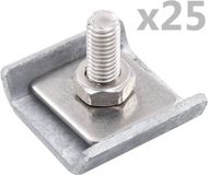 vidaXL Rastermatverbinding 25 sets antraciet