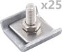vidaXL Rastermatverbinding 25 sets antraciet