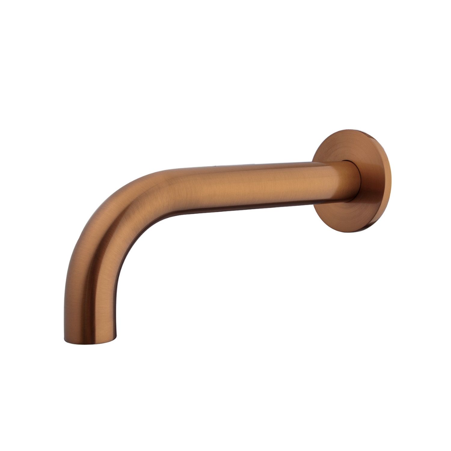 Uitloop inbouw rond Wiesbaden 20 cm 1/2'' geborsteld brons koper