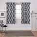 Exclusive Home Curtains Medallion Geweven Blackout Grommet Top Panel Pair, Zwarte Parel, 52x63, 2-delig