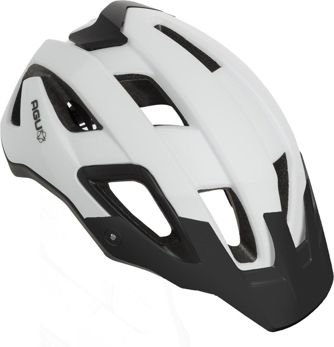 AGU Trail MTB Helm Unisex Sporthelm - Maat L/XL - Wit