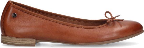 No Stress leren ballerina's dames cognac maat 38