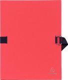 Exacompta 10x Map met uitrekbare in gekleurde canvas - 24x32 cm - Rood - 725E