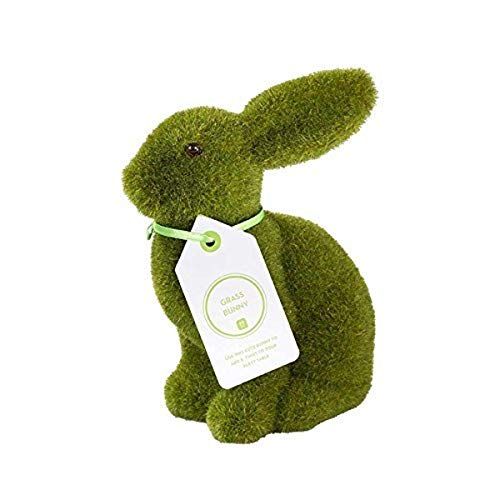 Talking Tables Klein kunstgras konijn Pasen tafeldecoratie middelpunt | 15 cm (6\") Moss Rabbit-figuur | Voor Pasen, kinderverjaardag, Mad Hatter-theekransje, Alice in Wonderland-thema