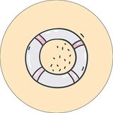 Bonateks Ronde digitaal bedrukte muismat, antislip onderkant, voor kantoor en thuis, diameter: 22 cm