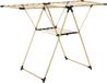 Home Deco Factory Wasrek/droogrek - houtkleur - metaal - 155 x 61 x 99 cm