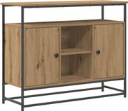 vidaXL Dressoir Artisan Eikenhout 100 x 35 x 80 cm
