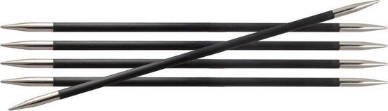 KnitPro Karbonz sokkennaalden 15cm 3.25mm - 3st
