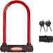 Master Lock Antivol de vélo, acier trempé, anse de 21 cm, diamètre de 13 mm, Sold Secure Gold, rouge