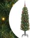 vidaXL Kunstkerstboom Groen 150 cm PVC en Staal en Kunststof