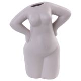 Beliani KILKIS Vase Beige Céramique