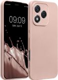 kwmobile metallic telefoonhoesje van TPU - geschikt voor HONOR 400 Lite - Flexible case voor smartphone - In metallic roségoud
