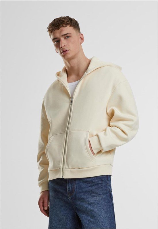 Urban Classics Fluffy Vest met capuchon - S - Creme