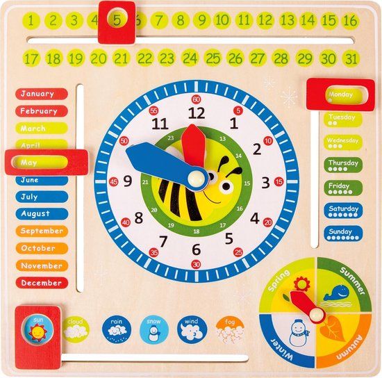 Small foot company Small foot - Educational Board Date, Time & Season ENG