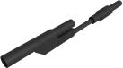 SKS Hirschmann MAL 2800 S sw Veiligheidsmeetsnoer 4mm-veiligheidsstekker 4mm-veiligheidsstekker 8 cm Zwart 1 stuk(s)