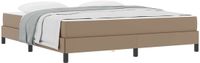 vidaXL Bedframe met matras Cappuccino 180 x 200 cm Stof