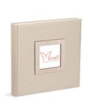 Mareli Fotoalbum, 31 x 31, 80 pagina's met zijdepapier, omslag van linnen ecru met houten omslag