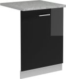 Vicco R-Line Vaatwasserfrontpaneel – 60 cm, WB Marmer Zwart hoogglans