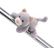 62944 MagNICI 62944 Felli pluche dier kat met magneet, grijs, 12 cm