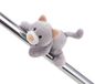 62944 MagNICI 62944 Felli pluche dier kat met magneet, grijs, 12 cm