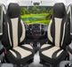 BREMER SITZBEZÜGE Premium Camper stoelhoezen voor Hymer WPL410 in Zwart/Beige (2 losse stoelen)