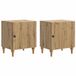 vidaXL Table de chevet chêne artisanal 43 x 34,5 x 50 cm
