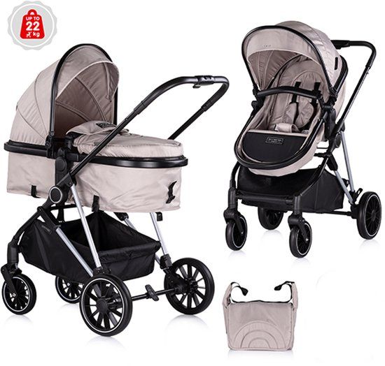 Chipolino Aura Kinderwagen 2-in-1 Tiramisu